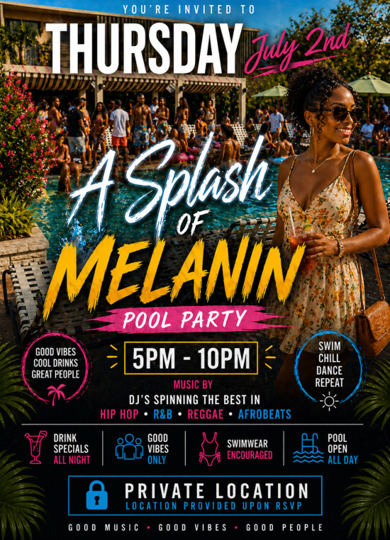 <span style="color:#000;font-weight:normal;font-size:13px;"><p>
The early arrival meet and greet pool party for people who still know how to show up and grown folks fun. Expect premium drinks, photo moments, and a crowd worth mingling with.</p></span>